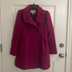 Magenta Dress Coat